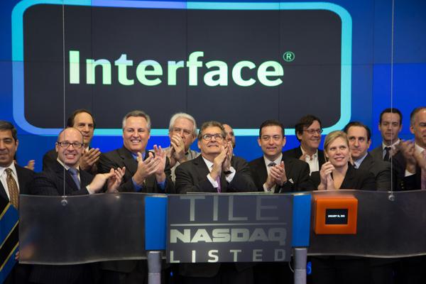 Interface Rings Closing Bell On NASDAQ 
