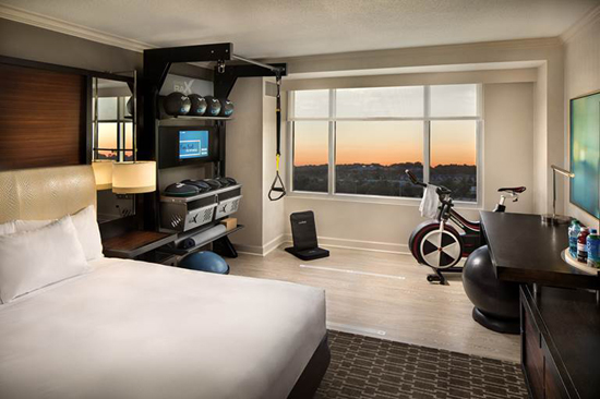 Hilton hotel room