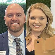 Jason Surratt and Lauren Schnakenberg Showcase Tarkett Home's New Products at Surfaces 2024