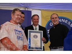 Shaw Sets Pie Fight World Record in Anso Promo