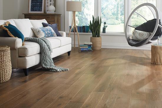 Valinge - Brushed Hardened Wood Flooring | Powder White Oak (Select Grade)