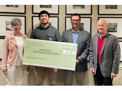 AFA Presents Scholarship to Dalton State Student Ivan Espitia