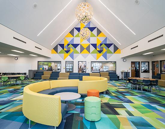 Designer Forum: Carpet tile and resilient flooring lay the foundation for a historic school’s redesign - June 2022