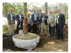 HMTX Plants Tree at Commencement of Headquarters Construction